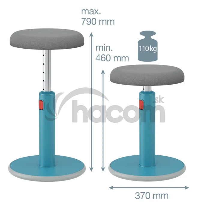 Leitz Ergo Cosy ergonomická balančná stolička, modrá