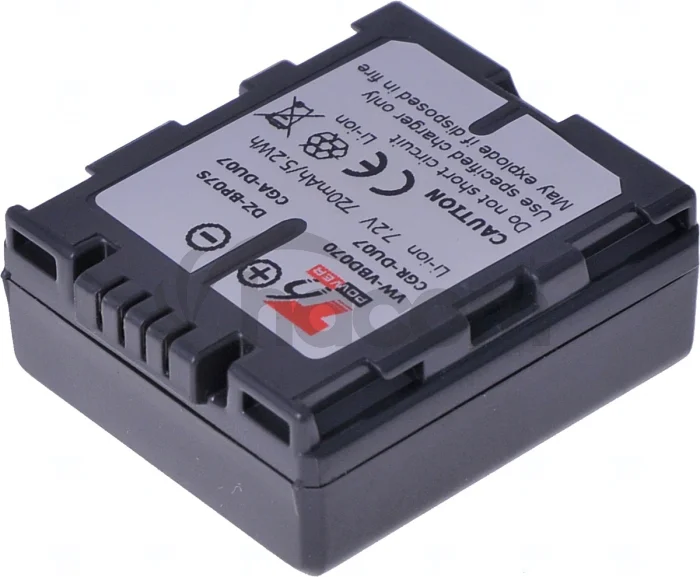 Batéria T6 Power pre Panasonic VW-VBD070, CGA-DU07, CGR-DU07, Hitachi DZ-BP07S, 720mAh, 5,2Wh