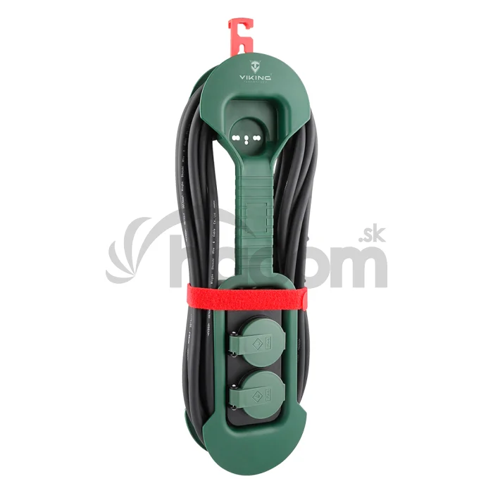 Predlžovací kábel so zásuvkami Viking R280/Output: 2xAC/IP44/vonkajšie použitie/8m kábel