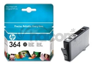 HP 364 - čierna foto atramentová kazeta, CB317EE