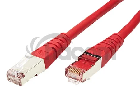 Patchkábel S/FTP, Cat6, 2xRJ45, 3m červený