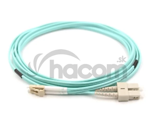 Optický patch cord Duplex LC-SC 50/125 10m OM4