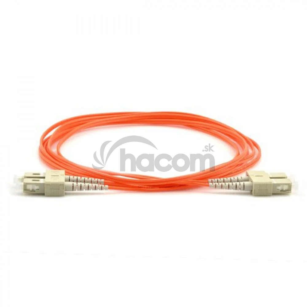 Optický patch cord duplex SC-SC 50/125 10m MM OM4