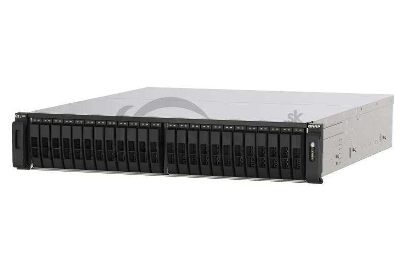 QNAP TS-h2490FU-7302P-128G (EPYC 3,3 GHz, ZFS, 128 GB ECC RAM, 24 x 2,5" U.2, 2 x 2,5 GbE, 4 x 25 GbE)