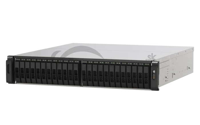 QNAP TS-h2490FU-7302P-128G (EPYC 3,3 GHz, ZFS, 128 GB ECC RAM, 24 x 2,5" U.2, 2 x 2,5 GbE, 4 x 25 GbE)