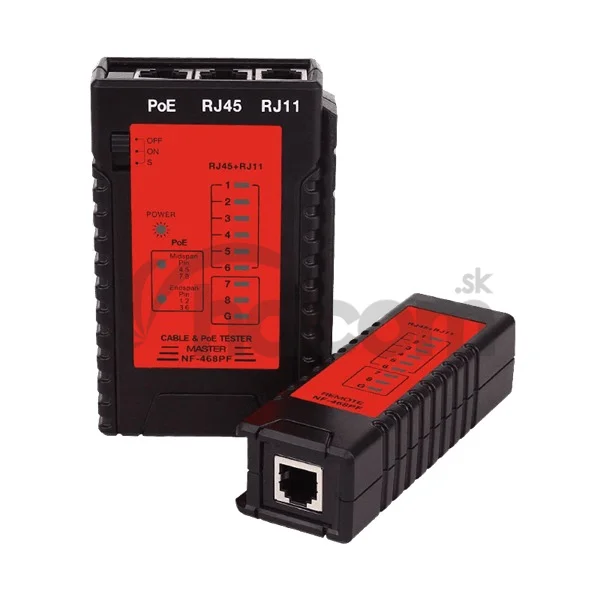 W-Star Tester WSNF468PF, tester POE napájania podľa 802.3af