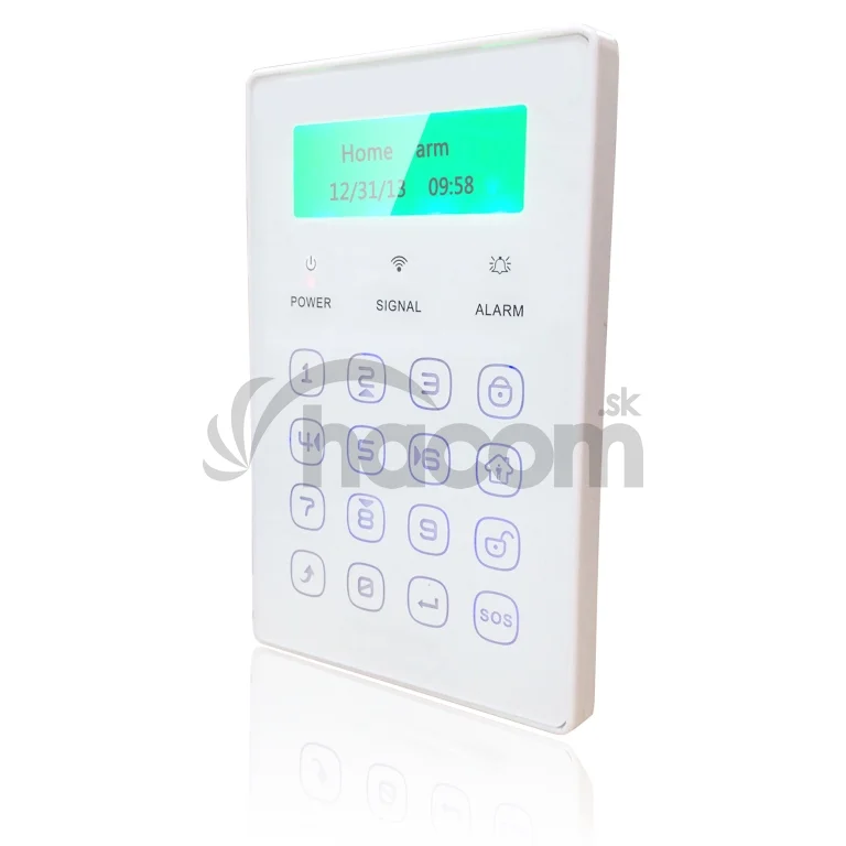 iGET SECURITY P13 - externá bezdrôtová klávesnica s LCD displejom pre alarm M3B a M2B