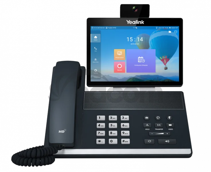 Yealink VP59 IP tel., 8" bar. LCD, 27 prog. hr., GigE, VCS