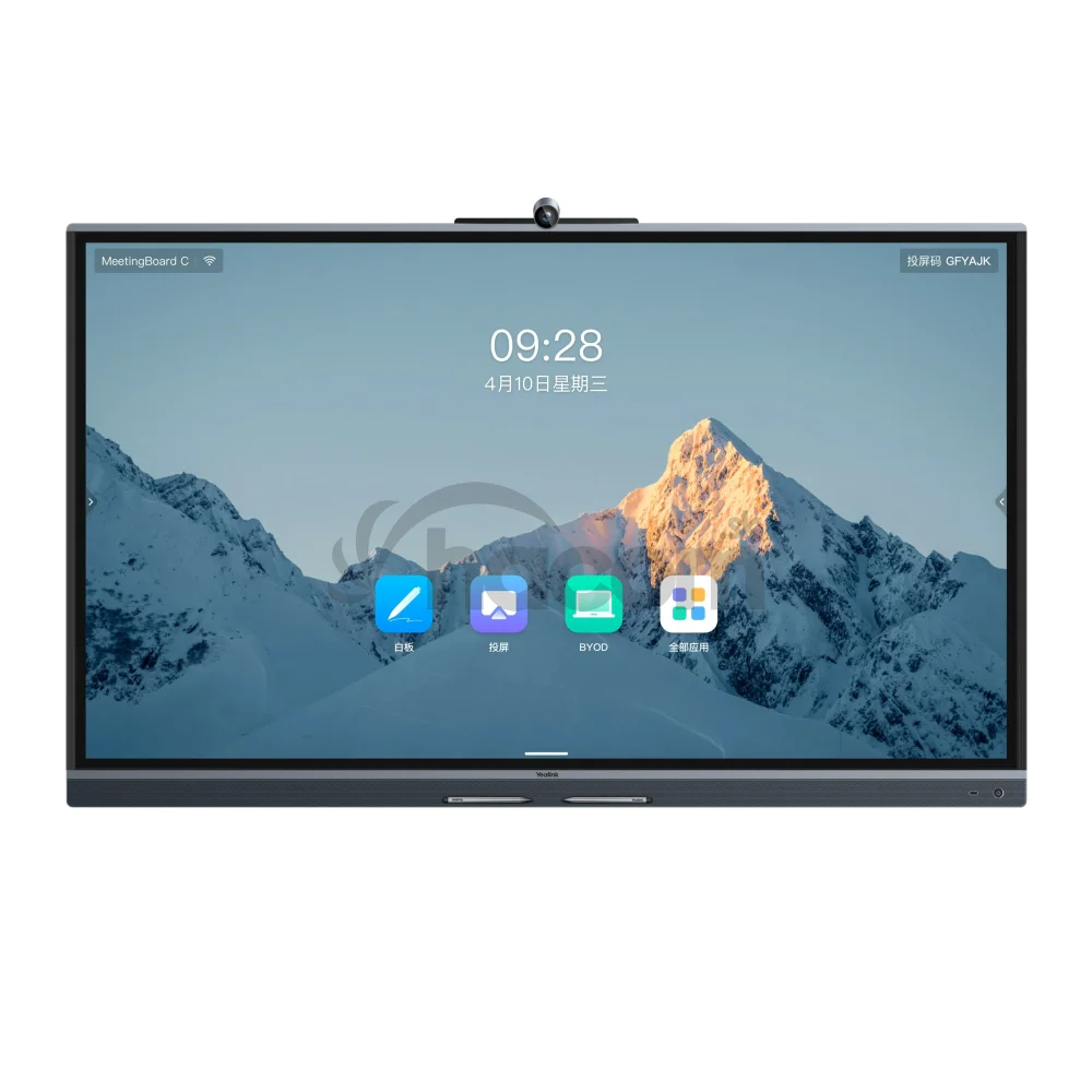 Yealink MeetingBoard C EDLÁ, 65" USB BYOD, 4K 50 MP, Android, 8MEMS, Wi-Fi6, BT, Stylus, Google Play