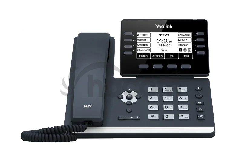 Yealink SIP-T53 IP. Tel., PoE, 3,7 bar. LCD, 8 prog. Tl