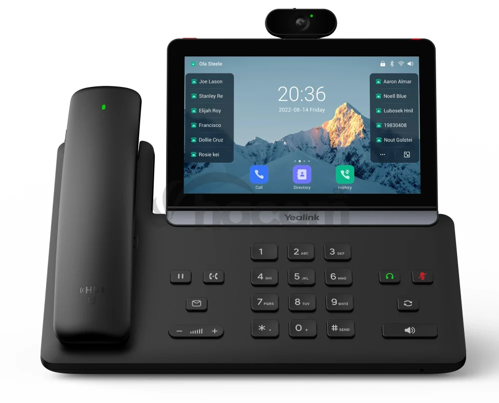 Yealink SIP-T88V Pro SIP telefón, PoE, 7" LCD, GigE, 16 SIP účtov, BT slúchadlo, Wi-Fi, H.264