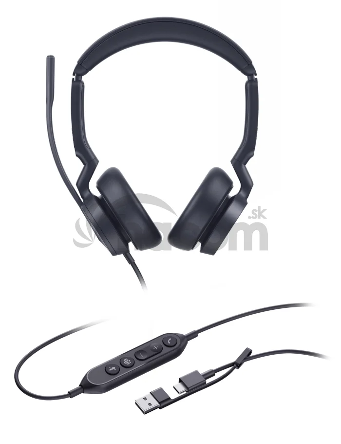 Yealink UH46 Dual Teams USB-C/A, náhlavná súprava