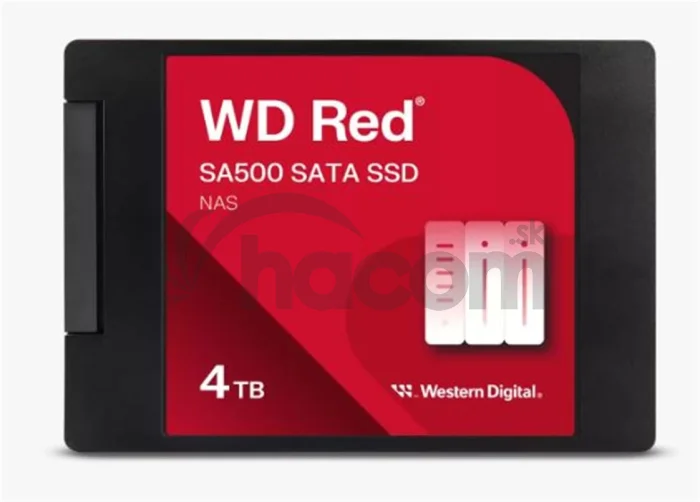 QNAP WD, SSD, Red SA500, SATA III, 2.5-inch, 4TB, WDS400T2R0A