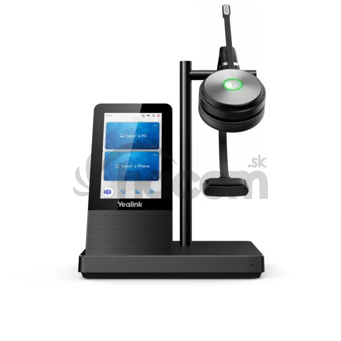 Yealink WH66 Mono DECT základňa s dotykovým LCD a náhlavnou súpravou na jedno ucho