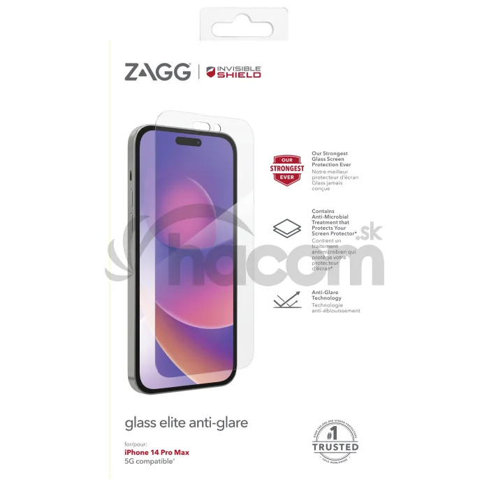 ZAGG Invisible Shield Elite AntiGlare sklo iPhone 14 Pro Max