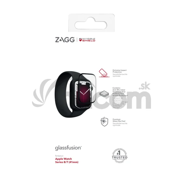 ZAGG Invisible Shield Fusion + hybridné sklo Apple Watch 7/8 (41mm)