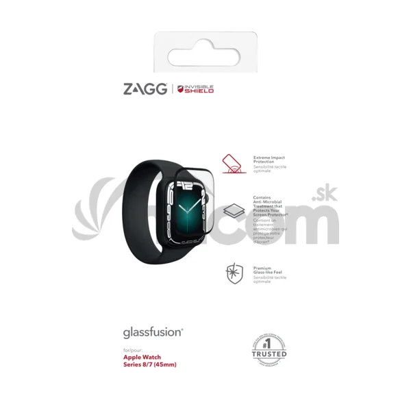 ZAGG Invisible Shield Fusion + hybridné sklo Apple Watch 7/8/9 (45mm)