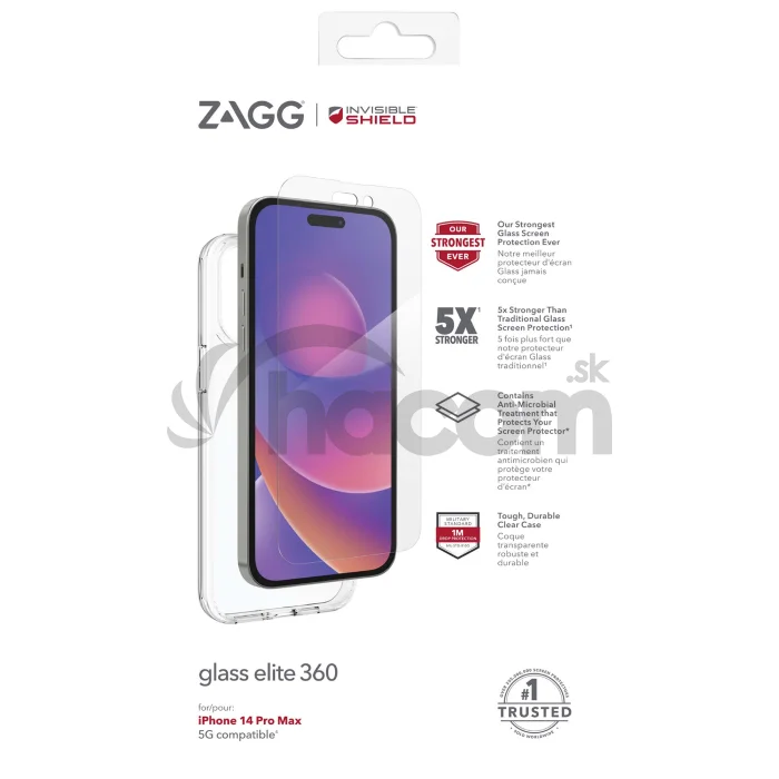 ZAGG Invisible Shield Elite 360 ° sklo + kryt iPhone 14 Pro Max
