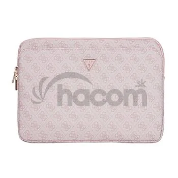Guess PU 4G Triangle Logo Obal pre Notebook 14" Pink