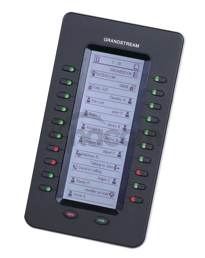 Grandstream GXP2200EXT, prídavný modul, LCD displej, 40 BLF tlačidiel (GXP2170, GXP2140, GXV3240)