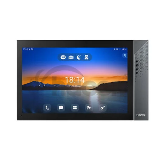 Fanvil i57A SIP Android vnútorná dotyková stanica, 10.1" displ., 2SIP, WiFi, BT, 3rd app
