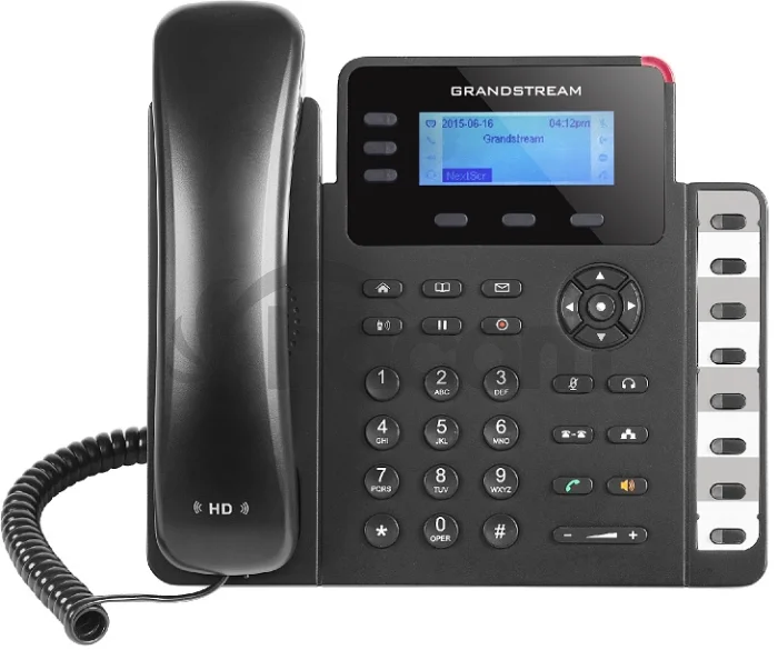 Grandstream GXP1630, 2,95" LCD podsv. displej, 3 SIP účty, 3 prog. hr., 8 BLF, dual Gbit port, PoE