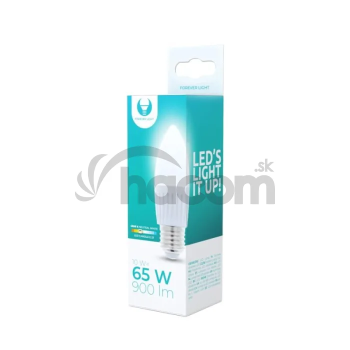 LED žiarovka Forever C37 E27 10W neutrálna biela (4500K)
