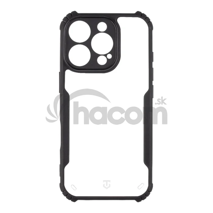 Tactical Quantum Stealth Kryt pre Apple iPhone 16 Pro Clear/Black