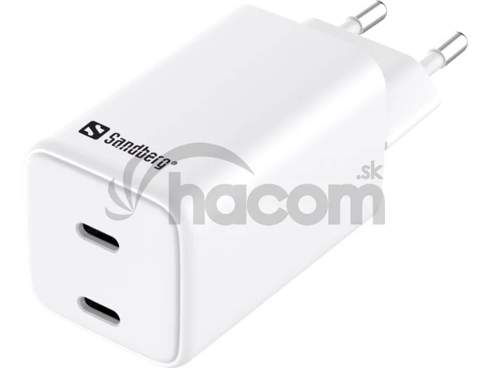 Sandberg AC Charger Dual USB-C PD65W EU