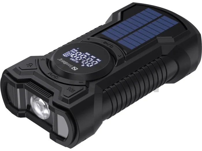 Sandberg Surviovor All-in-1 5000 mAh, FM/AM rádio s ďalšími funkciami, čierna