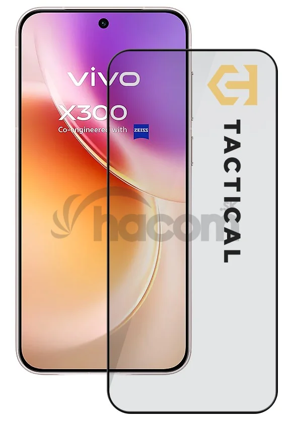 Tactical Glass Shield 5D sklo pre Vivo X300 Black