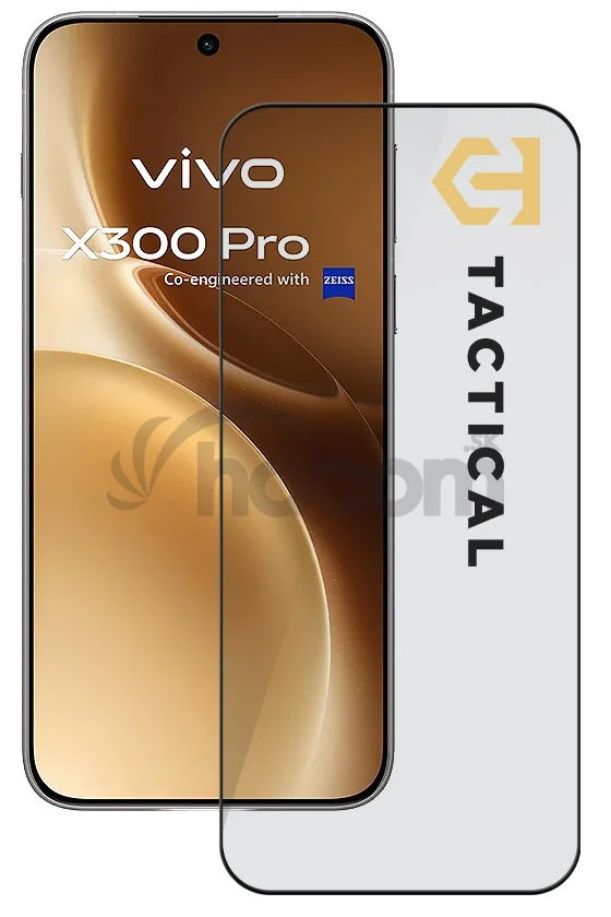 Tactical Glass Shield 5D sklo pre Vivo X300 Pro Black