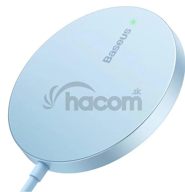 Baseus bezdrôtová nabíjačka do siete Simple Mini3 15W USB-C modrá