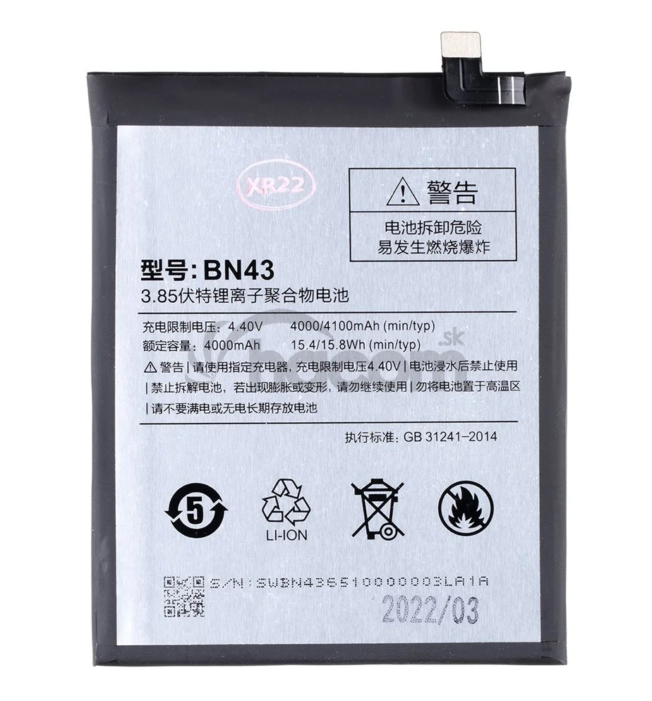 Xiaomi BN43 Batéria 4000mAh (OEM)