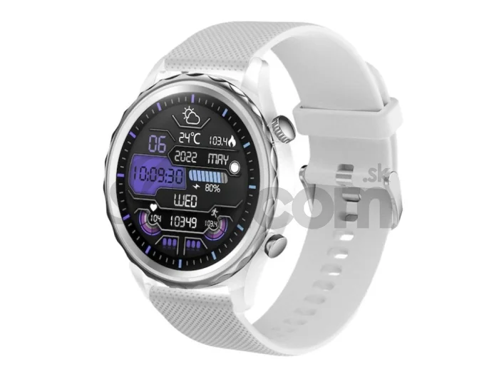 CARNEO Queen HR+/44mm/Silver/Šport Band/White