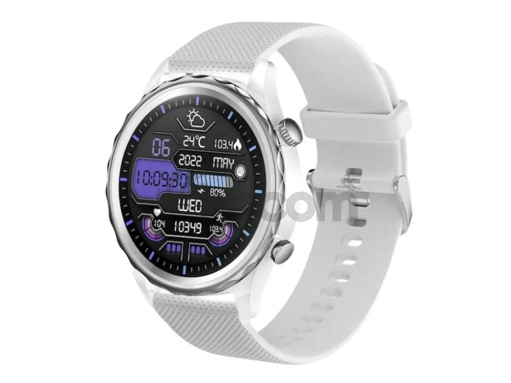 CARNEO Queen HR+/44mm/Silver/Šport Band/White