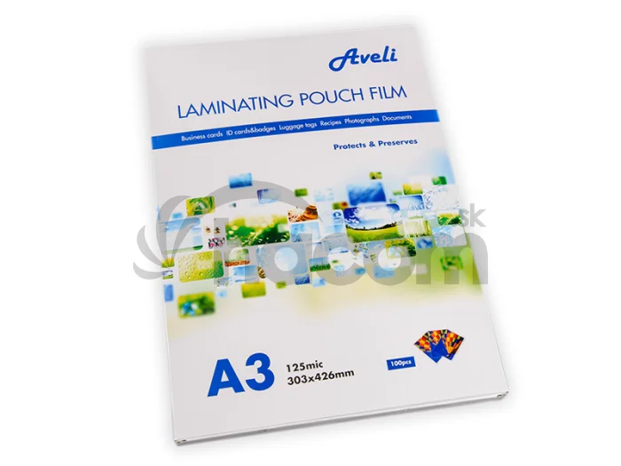 Laminovacie fólie AVELI A3/250 mic (2x125), lesklé