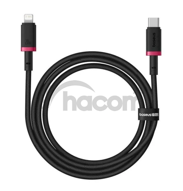 Baseus Rýchlonabíjací kábel Dura USB/Lightning 1m 20W čierno šedý