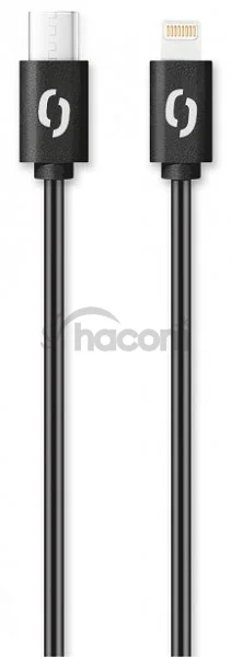ALIGATOR Dátový kábel POWER 3A, USB-C/lightning čierny
