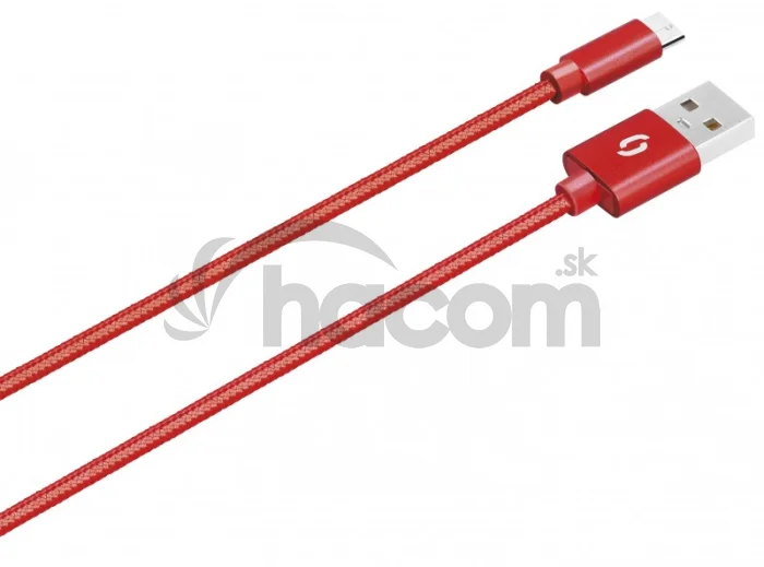ALIGATOR PREMIUM 2A kábel, Micro USB 50cm, červený