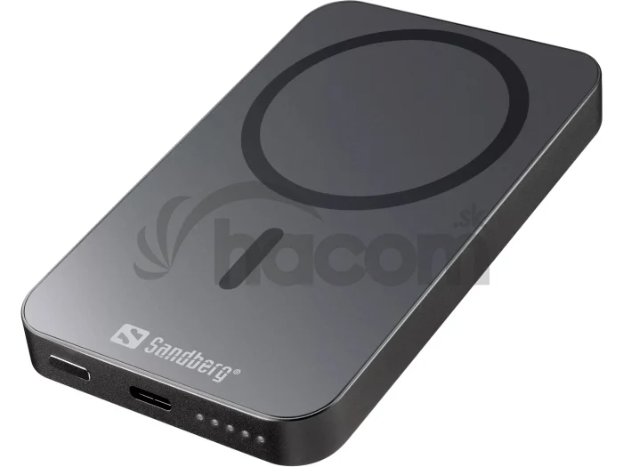 Sandberg Magnet Wireless Powerbank 5000 ALU