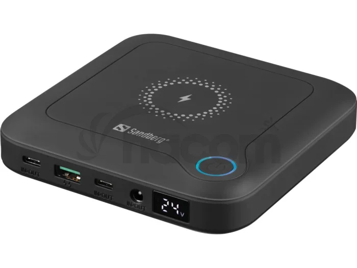 Sandberg All-in1 Laptop Powerbank 25000, čierny
