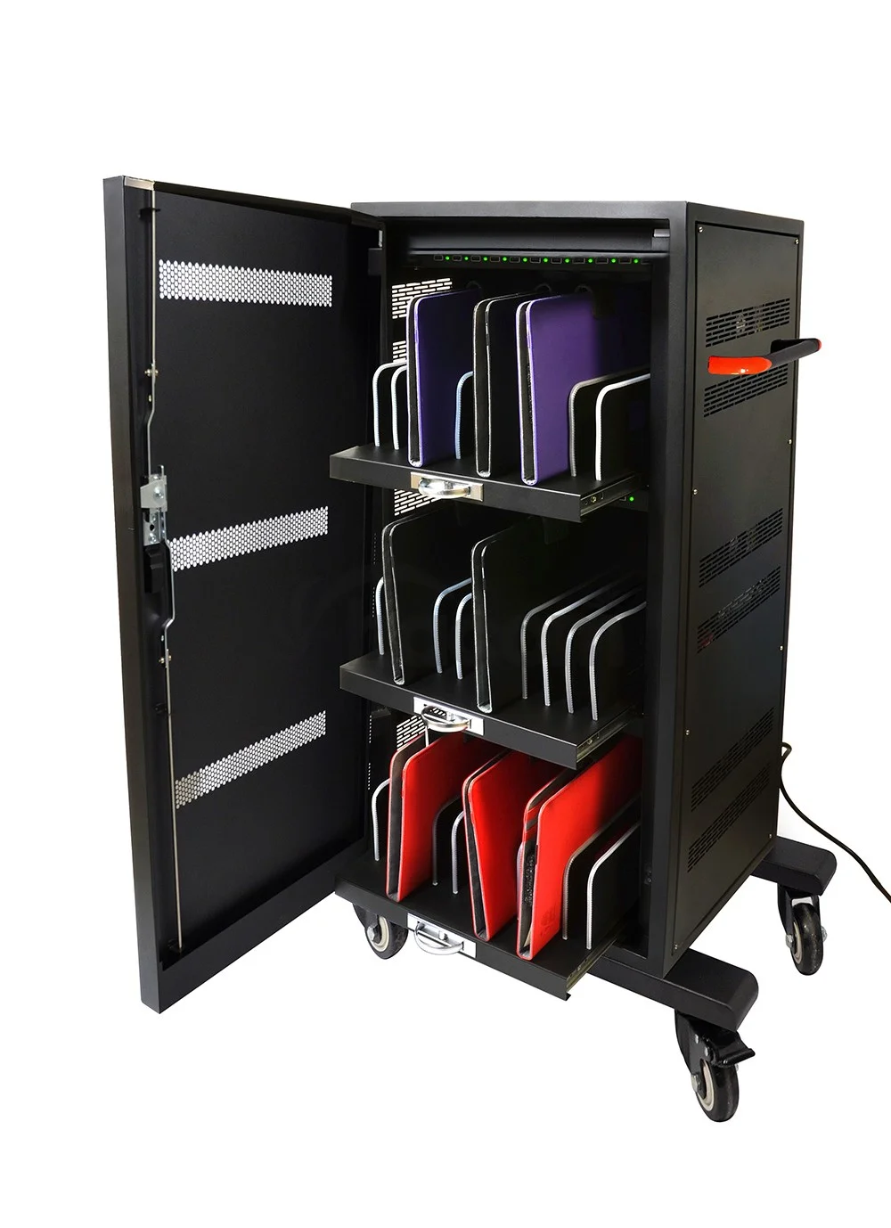 PORT CONNECT CHARGING CABINET 30 UNITS, čierny