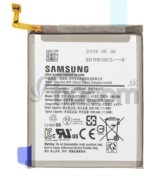 Samsung EB-BA202ABU Batéria Li-Pol 3000mAh Service Pack