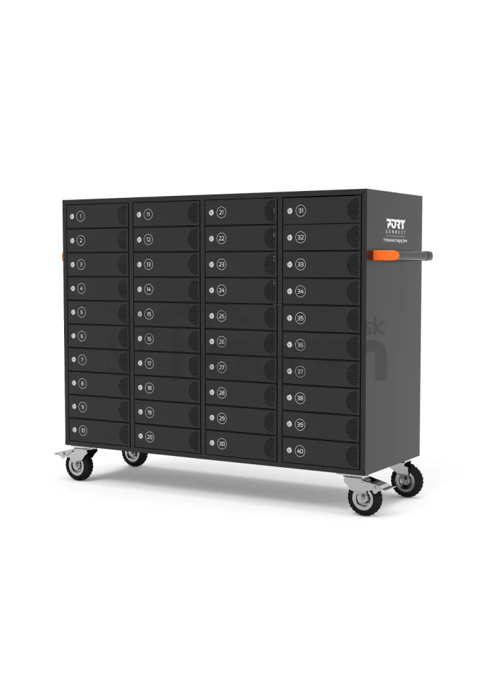 PORT CONNECT CHARGING CABINET 40 Slots, individual doors