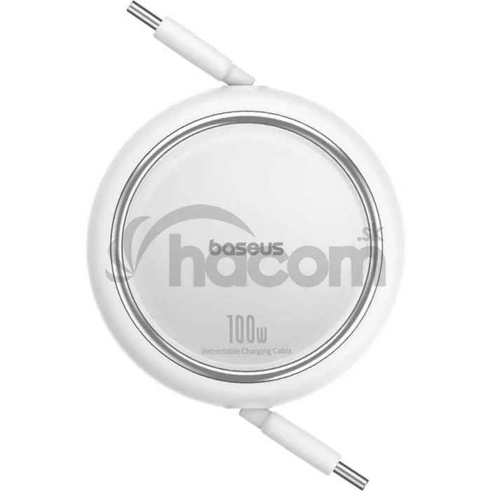 Baseus Dátový kábel Free2Draw mini USB-C/USB-C 1m 100W biely