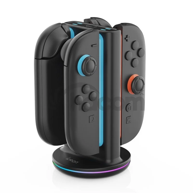 iPega SW2051 Nabíjacia Stanica s RGB pre JoyCon Ovládače Nintendo Switch 2 Black