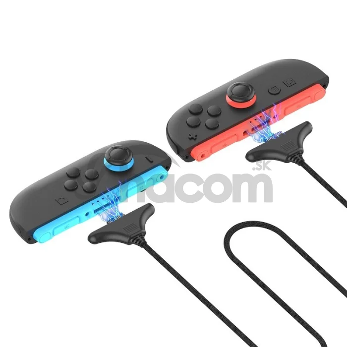 iPega SW2119A Nabíjací kábel (3m, 2ks) pre JoyCon Ovládače Nintendo Switch 2 Red/Blue