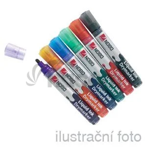 Popisovač NOBO 3-in-1 LIQUID INK tenký, mix