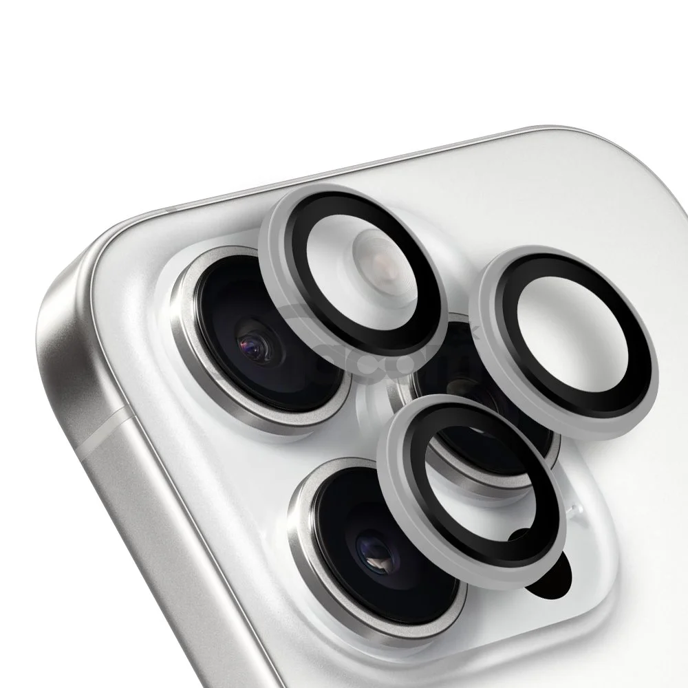 OBAL:ME Ochrana Šošoviek pre Apple iPhone 15 Pro/15 Pro Max White Titanium